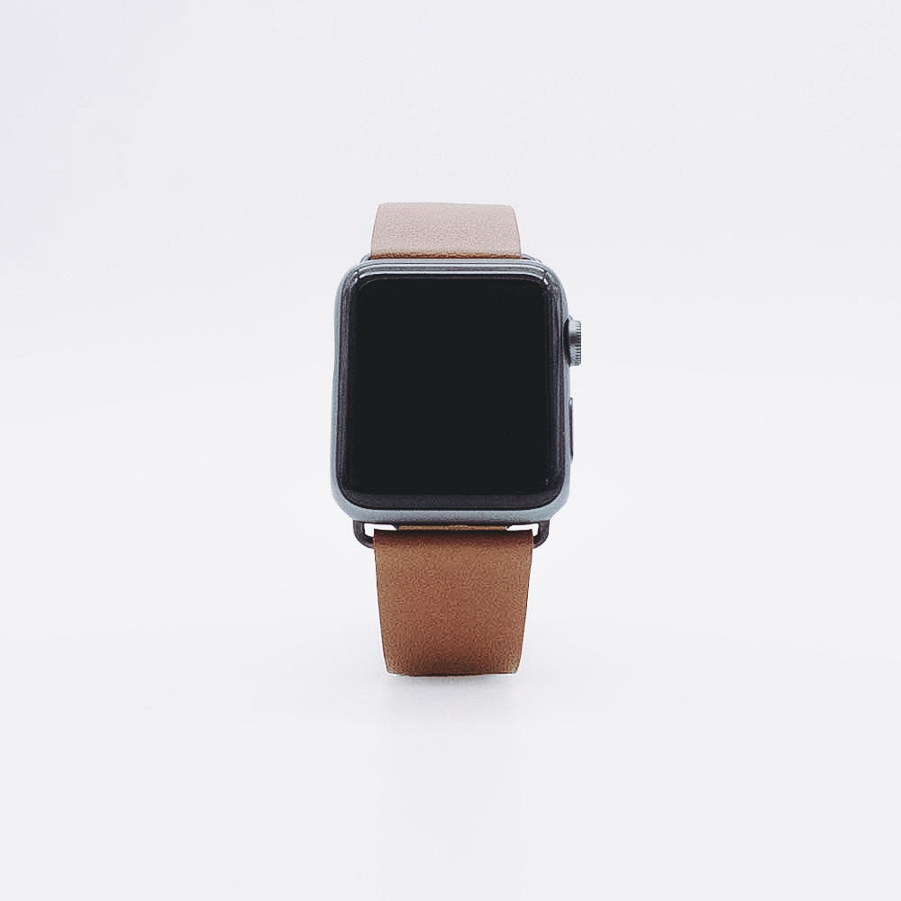 Apple Watch Leather Strap - Camel Brown / 42/44mm