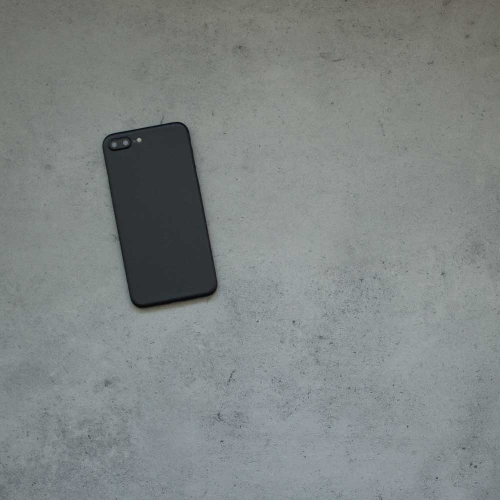 Ultra Thin iPhone 7 Plus Case - Matte Black