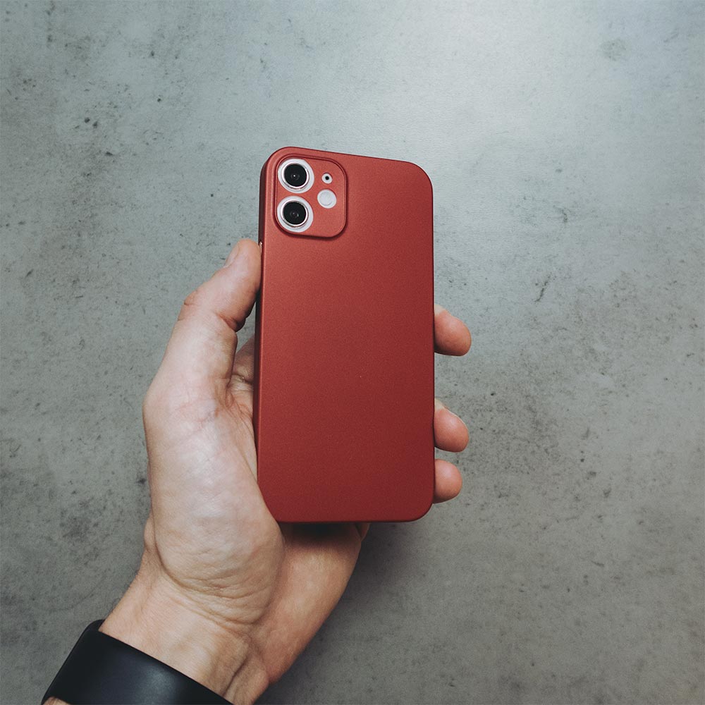 Ultra Thin iPhone 12 Case - Red