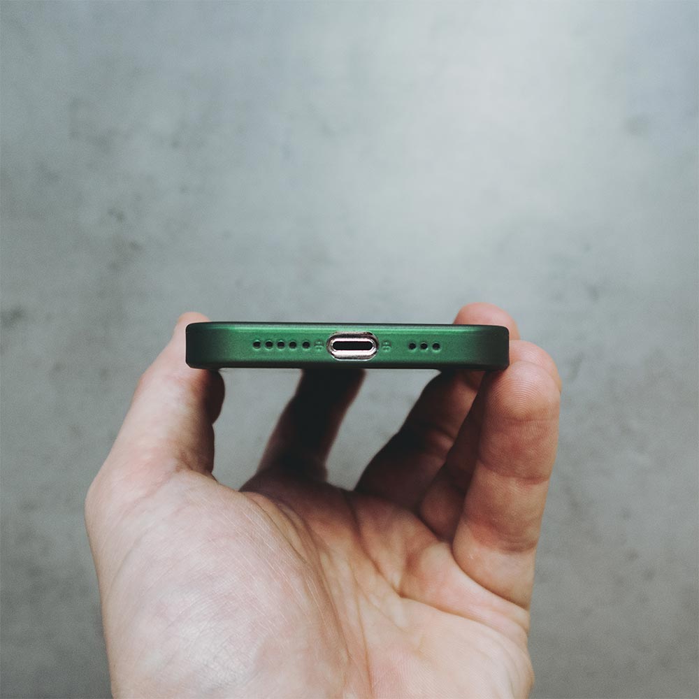 Ultra Thin iPhone 12 Case - Dark Green