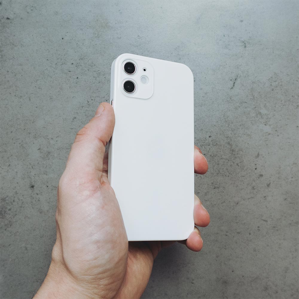 Ultra Thin iPhone 12 Mini Case - Jet White
