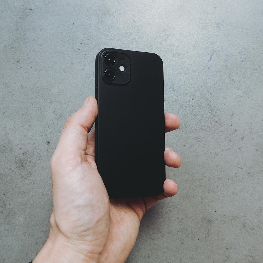 Avizar Coque iPhone 12 Mini +Verre Trempé Noir