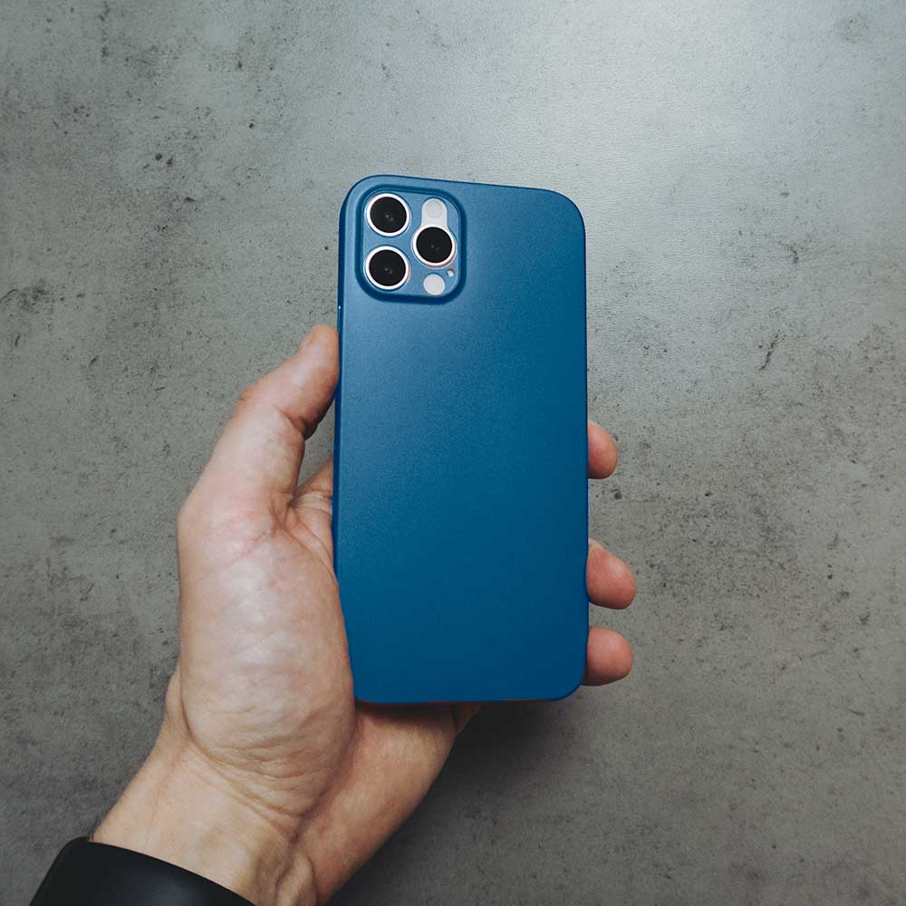 Ultra Thin iPhone 12 Pro Case - Dark Blue