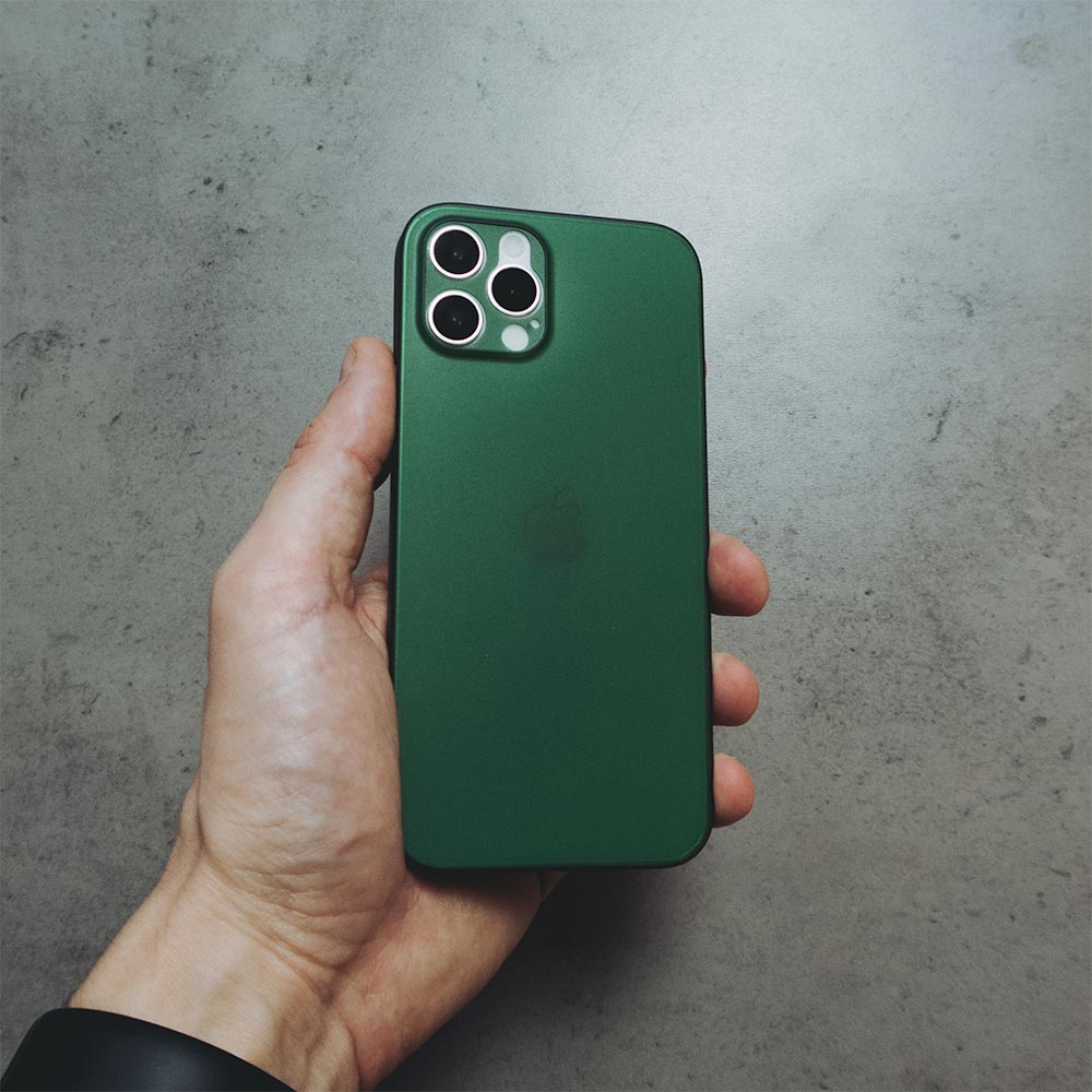Ultra Thin iPhone 12 Pro Case - Dark Green