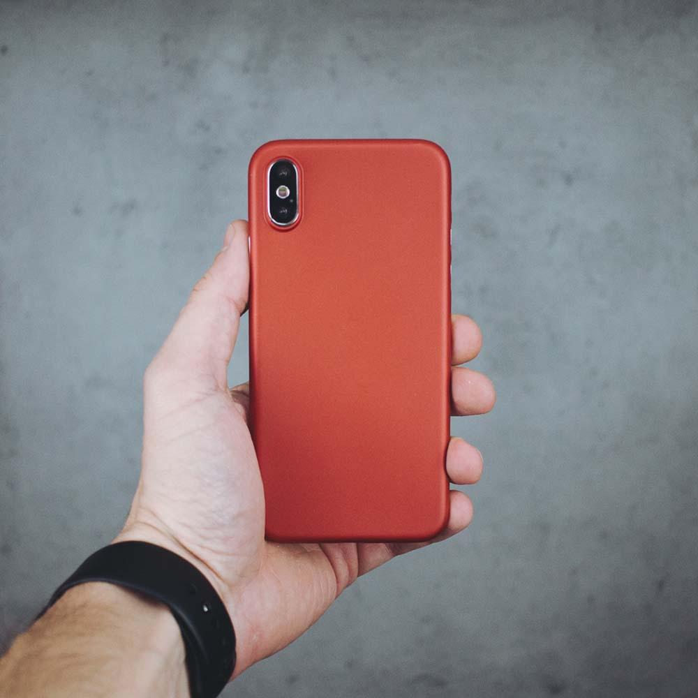 Ultra Thin iPhone X Case - Red