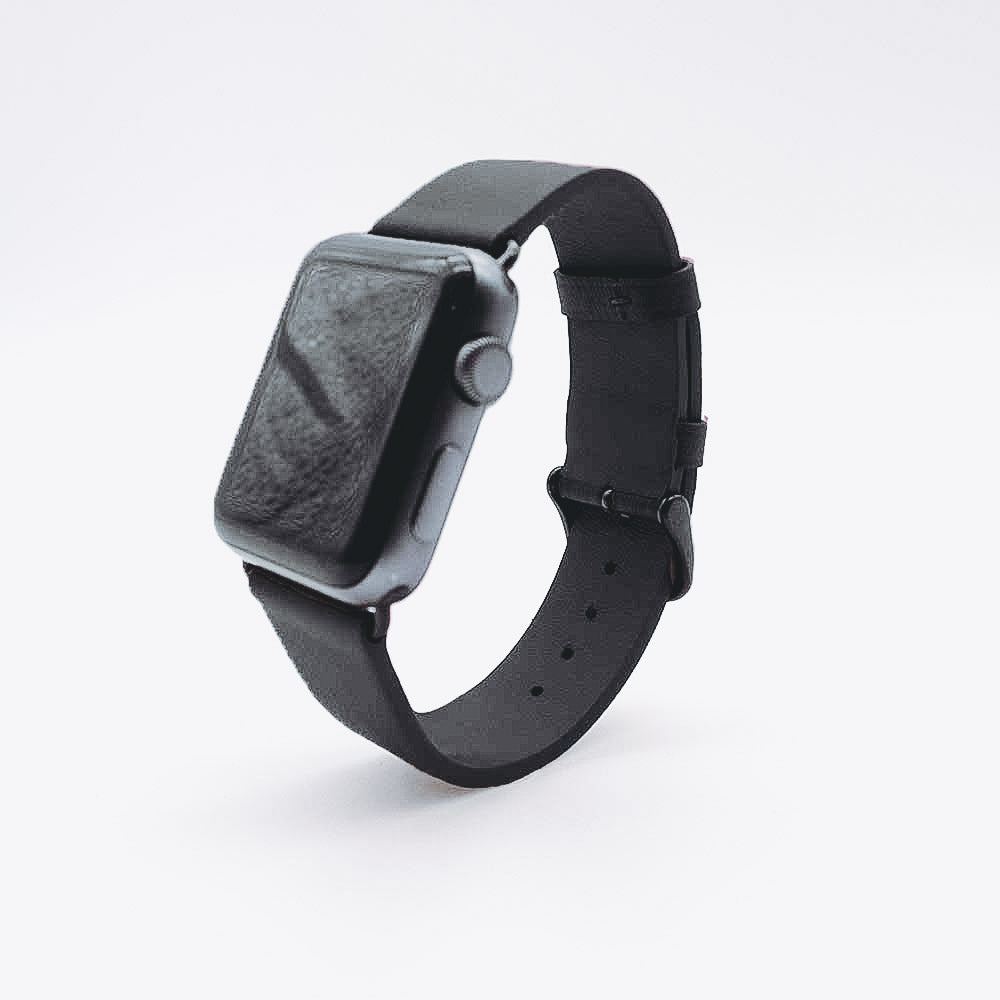 Apple Watch Leather Strap - Black / 38/40mm