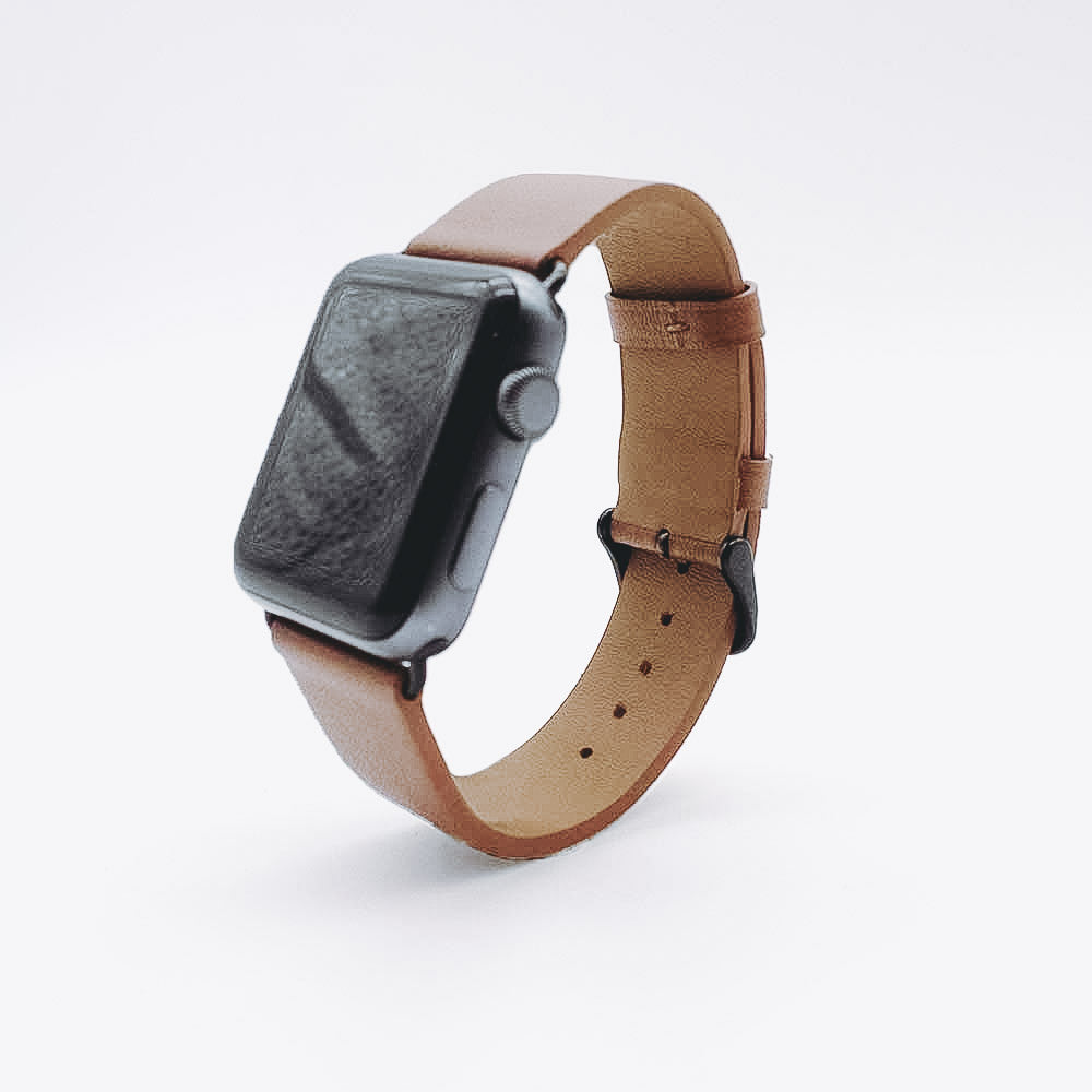 Apple Watch Leather Strap - Camel Brown / 42/44mm